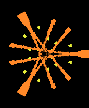 Orange starburst