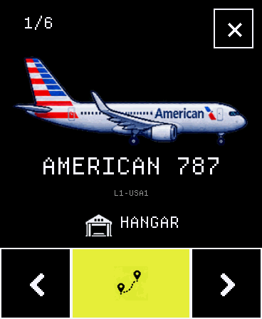 Airplane in the hangar